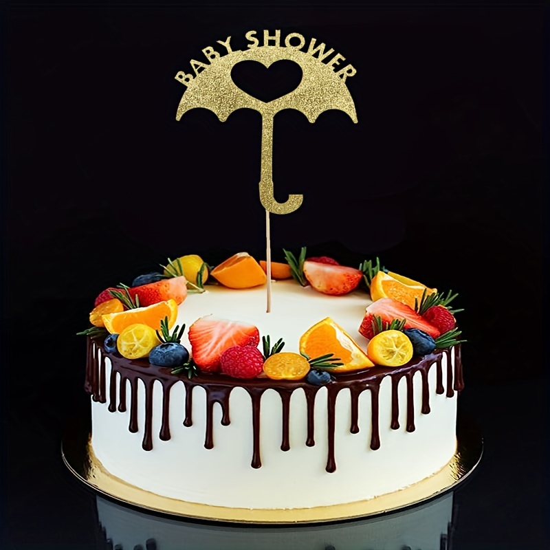 Pink Elephant Umbrella Baby Shower Raining Hearts Edible Cake Topper I – A  Birthday Place