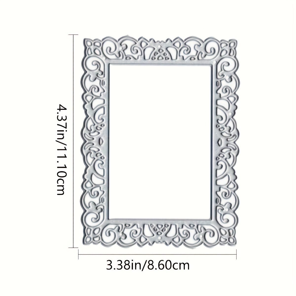 Lace Frame Metal Die Cuts, Cutting Dies Stencils For Diy Scrapbooking Album Decorations Embossing Paper Dies Card Making