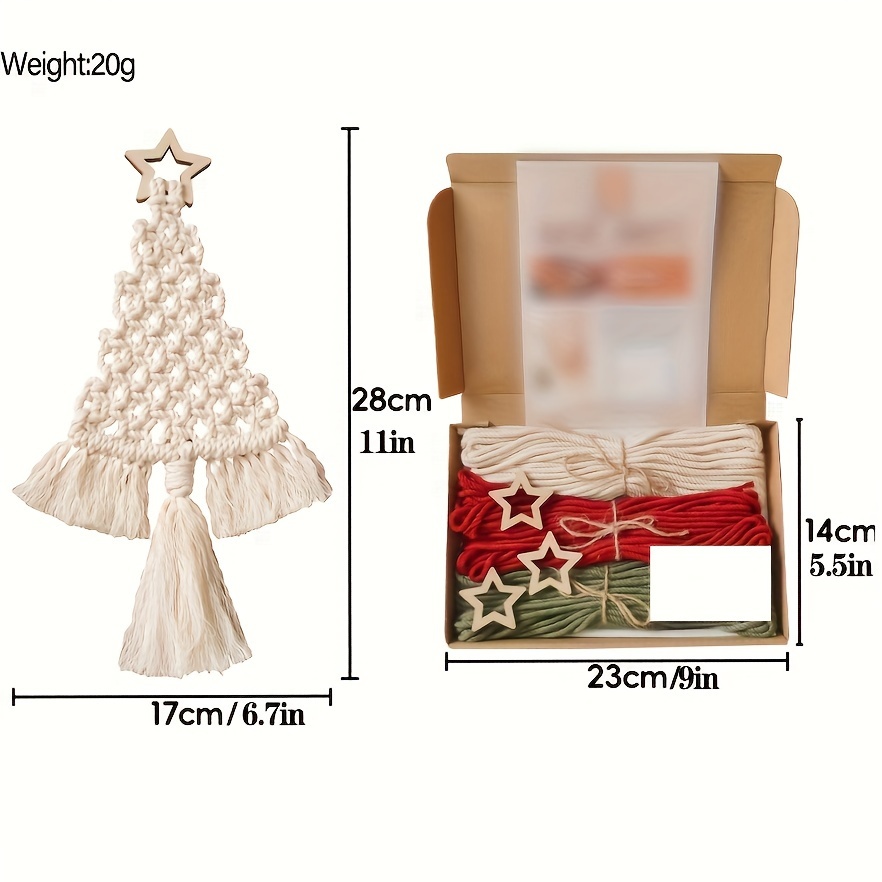 Handmade Cotton Rope Woven Christmas Tree Material Package - Temu