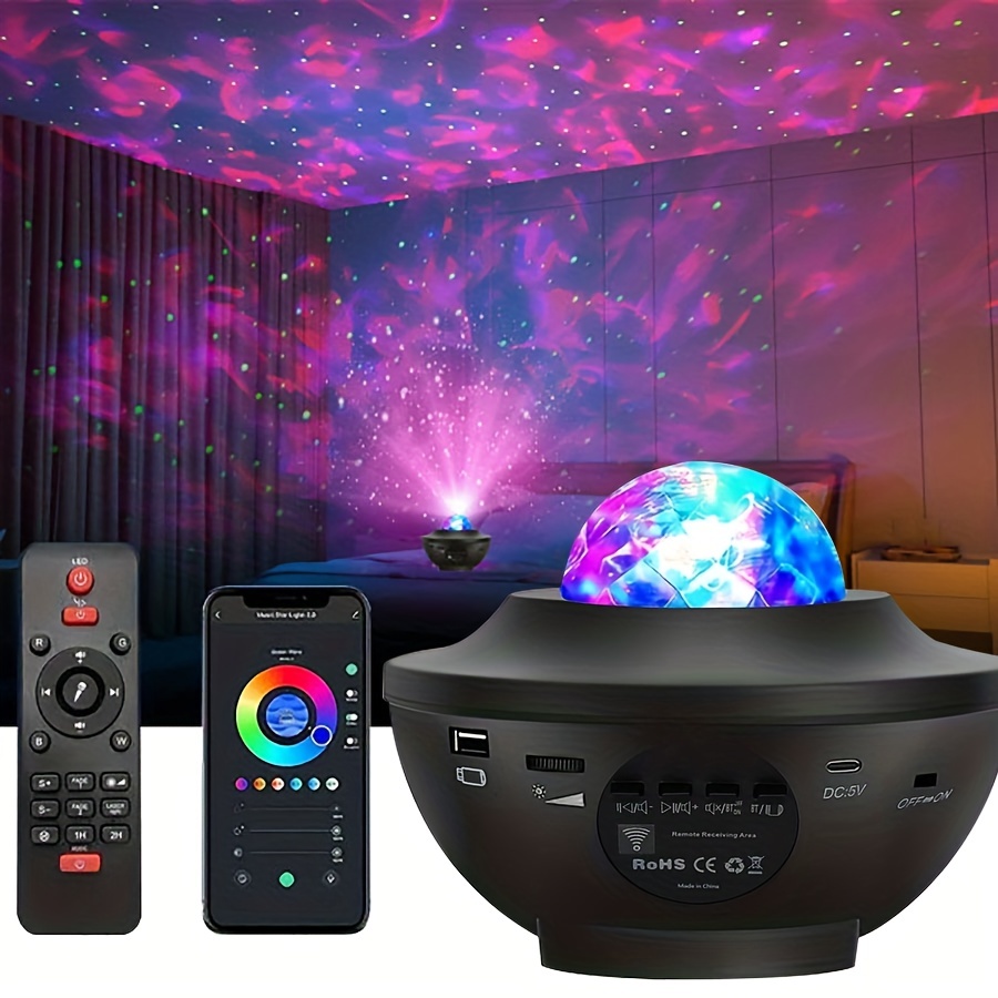 Galaxy Light Star Projector, Galaxy Projector Night Light Kids 4 in 1 w/21  Lighting Modes Starlight Projector, W/Bluetooth Music Speaker Sky Light for  Bedroom Room Decor/Birthday Gifts/Party/Easter Eecorations/Game Room :  : Tools