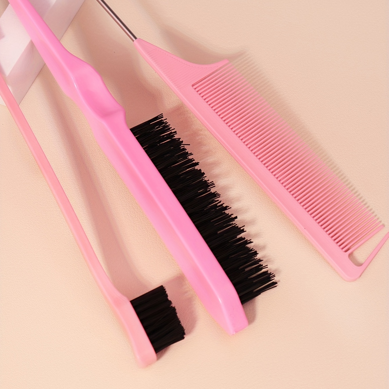 Hair Tail Tool Rat Tail Comb Hair Loop Styling Tools Set - Temu