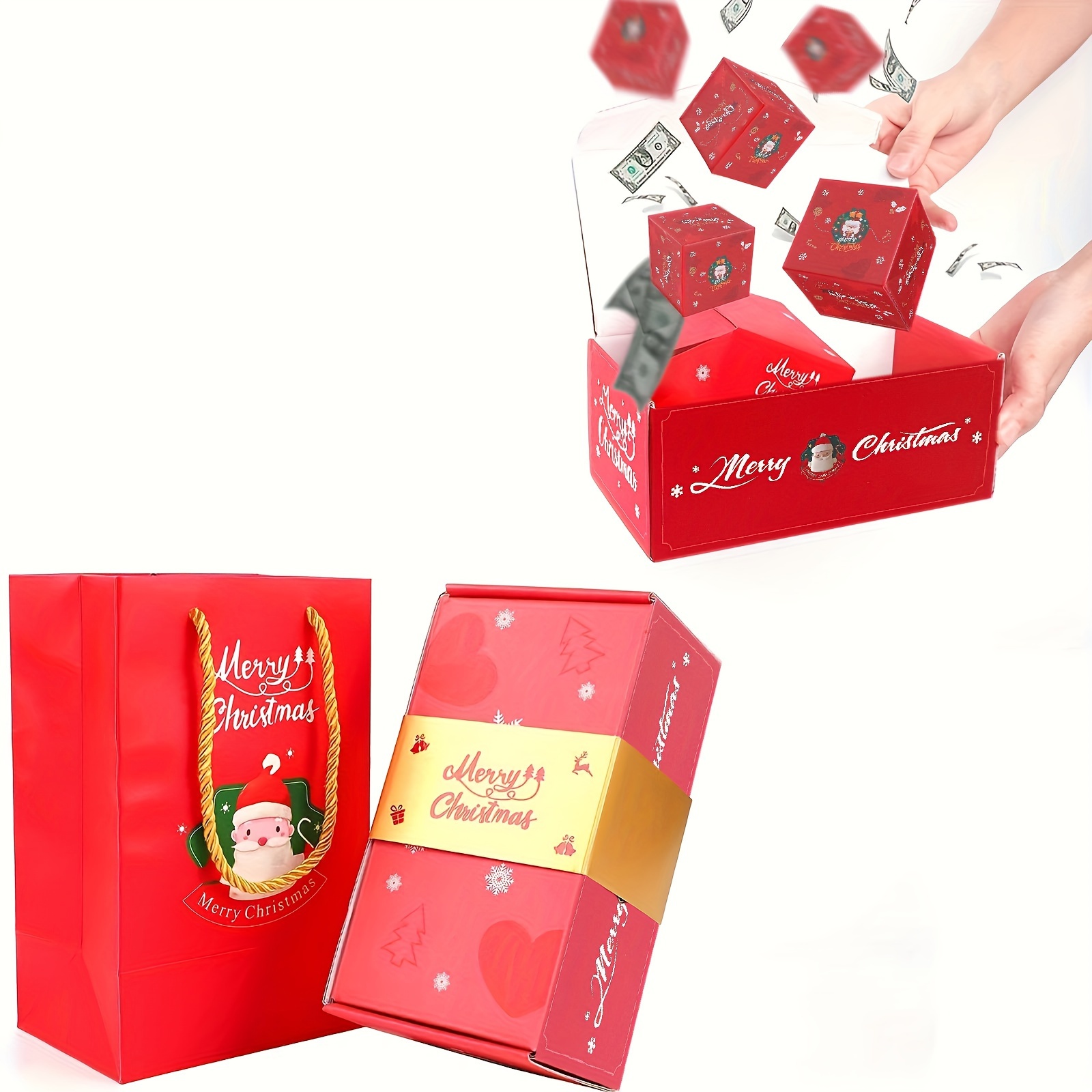  LPSHGK Caja de regalo sorpresa – Creando el regalo más  sorprendente, caja de regalo sorpresa, caja de regalo sorpresa, caja de  regalo de creatividad plegable con sobre rojo (feliz cumpleaños rosa