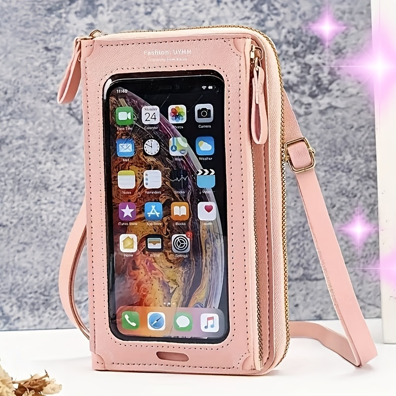 Women's Small Crossbody Handbag, Touch Screen Mobile Phone Bag, Coin Purse  - Temu