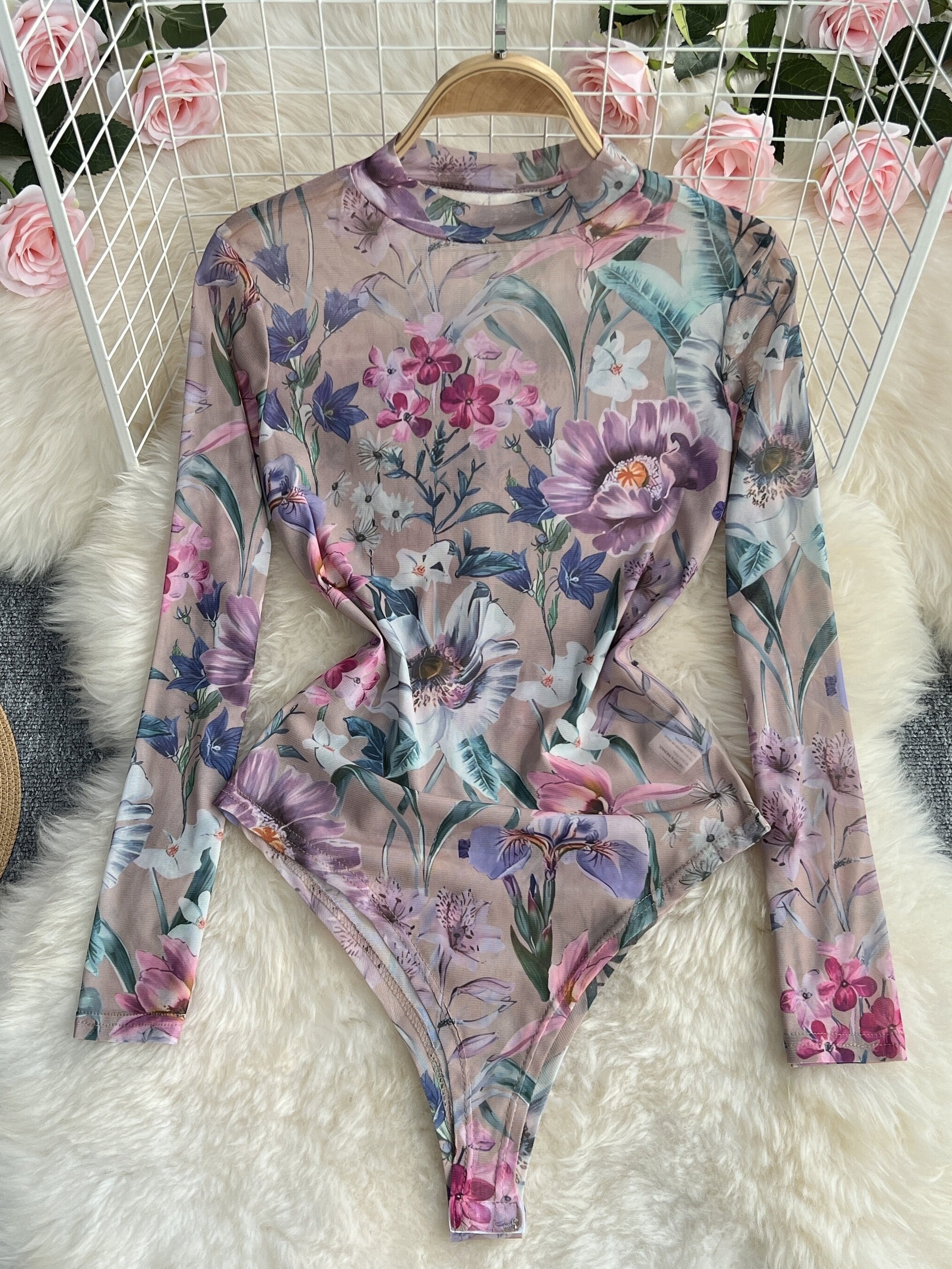Alese Floral Lace Mesh Bodysuit – Shop Kenzie Boutique
