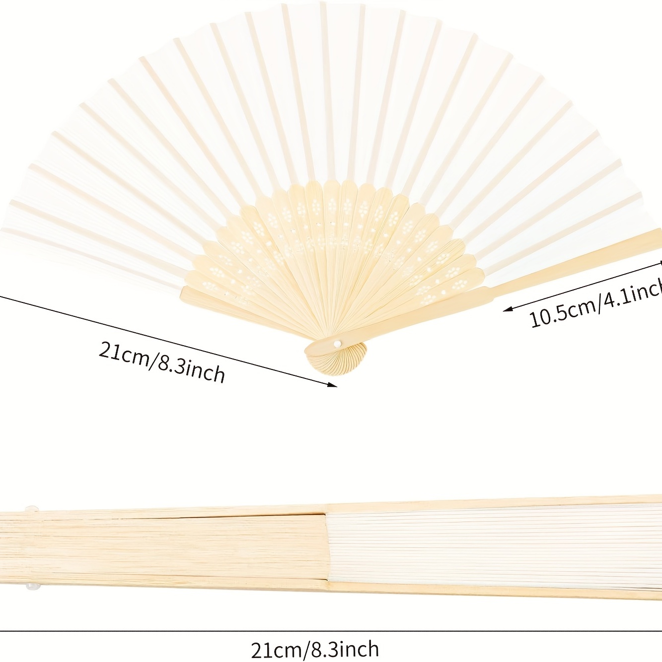 Handheld Paper Fans Paper Folding Fans With Bamboos For - Temu