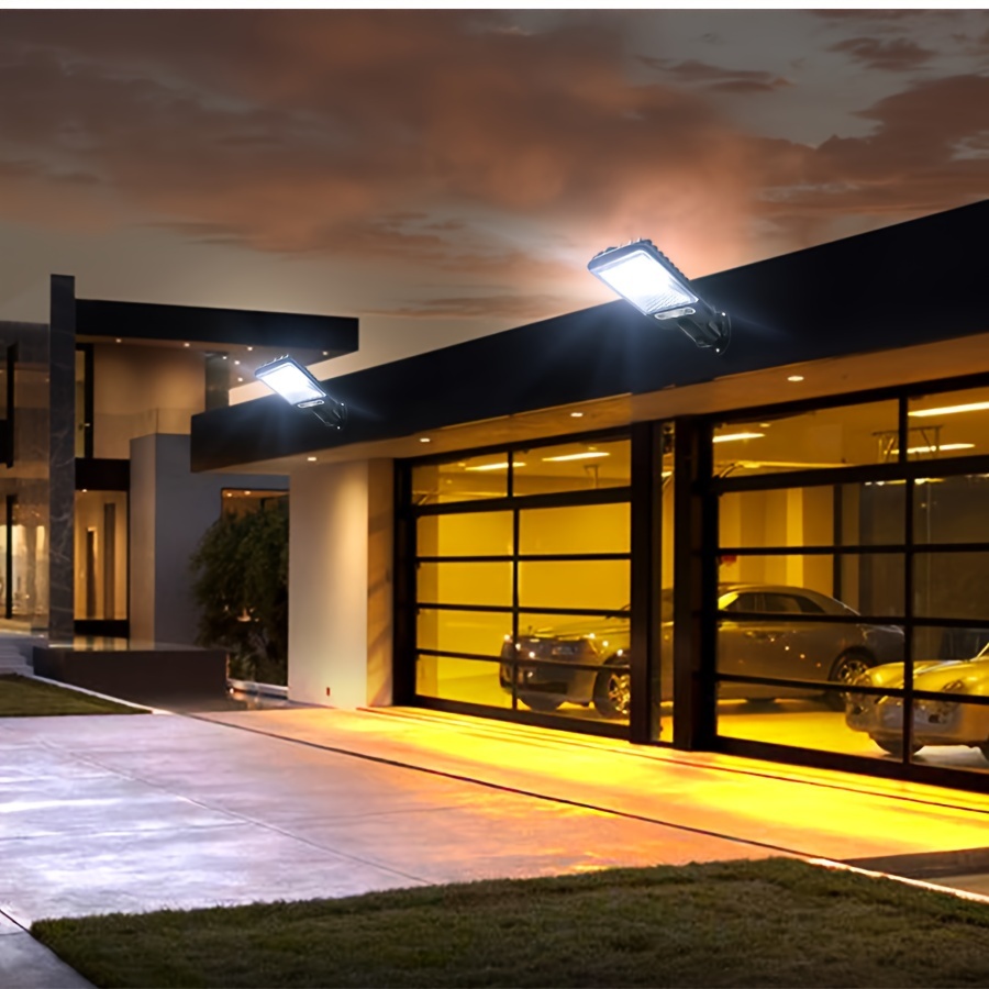 Farola solar exterior potente - Farolas jardin con panel solar - Farolas  LED exterior Resistente al agua - Farola exterior pared y poste - Acero  Inoxidable, 556LEDs,17800 Lumenes, 400m2, 400W,Blanca : :  Iluminación