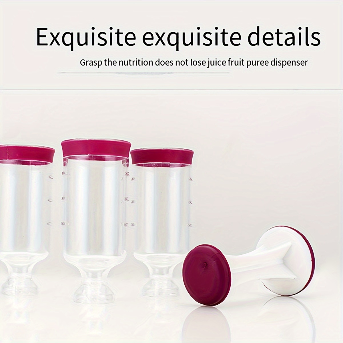 Fruit Puree Extruder Kitchen Dispenser with Food Storage Bags