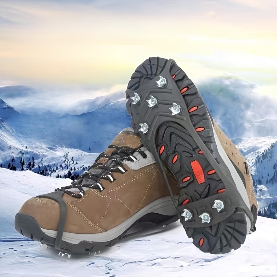 Crampons de glace de pêche pour chaussures et bottes, crampons de