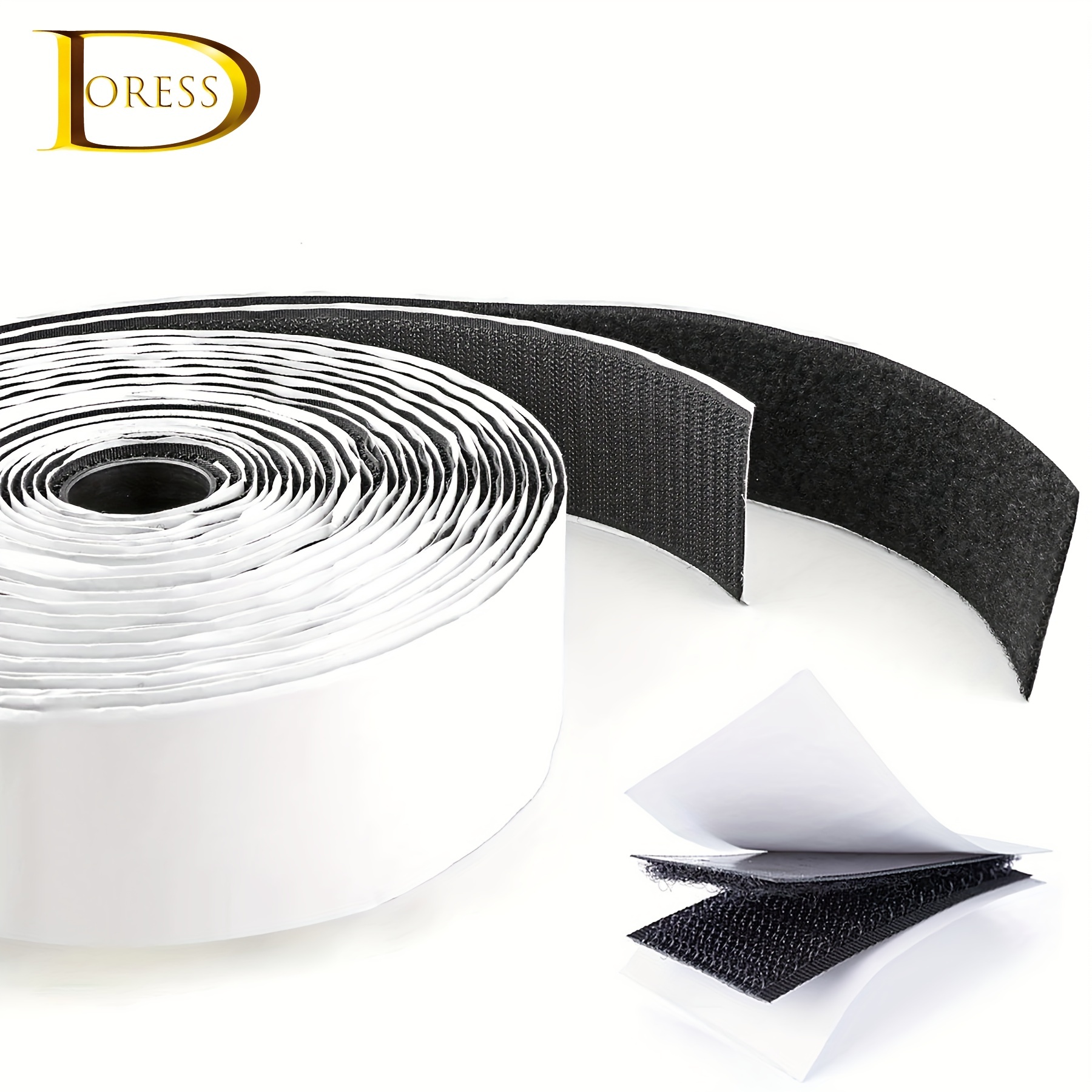 X 9' Hook And Loop Tape Strips With Adhesive Nylon Self - Temu