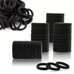 20/50/100/200pcs Elastic Black Hair Rings, Hair Accessories For Baby Girls, Ideal choice for Gifts