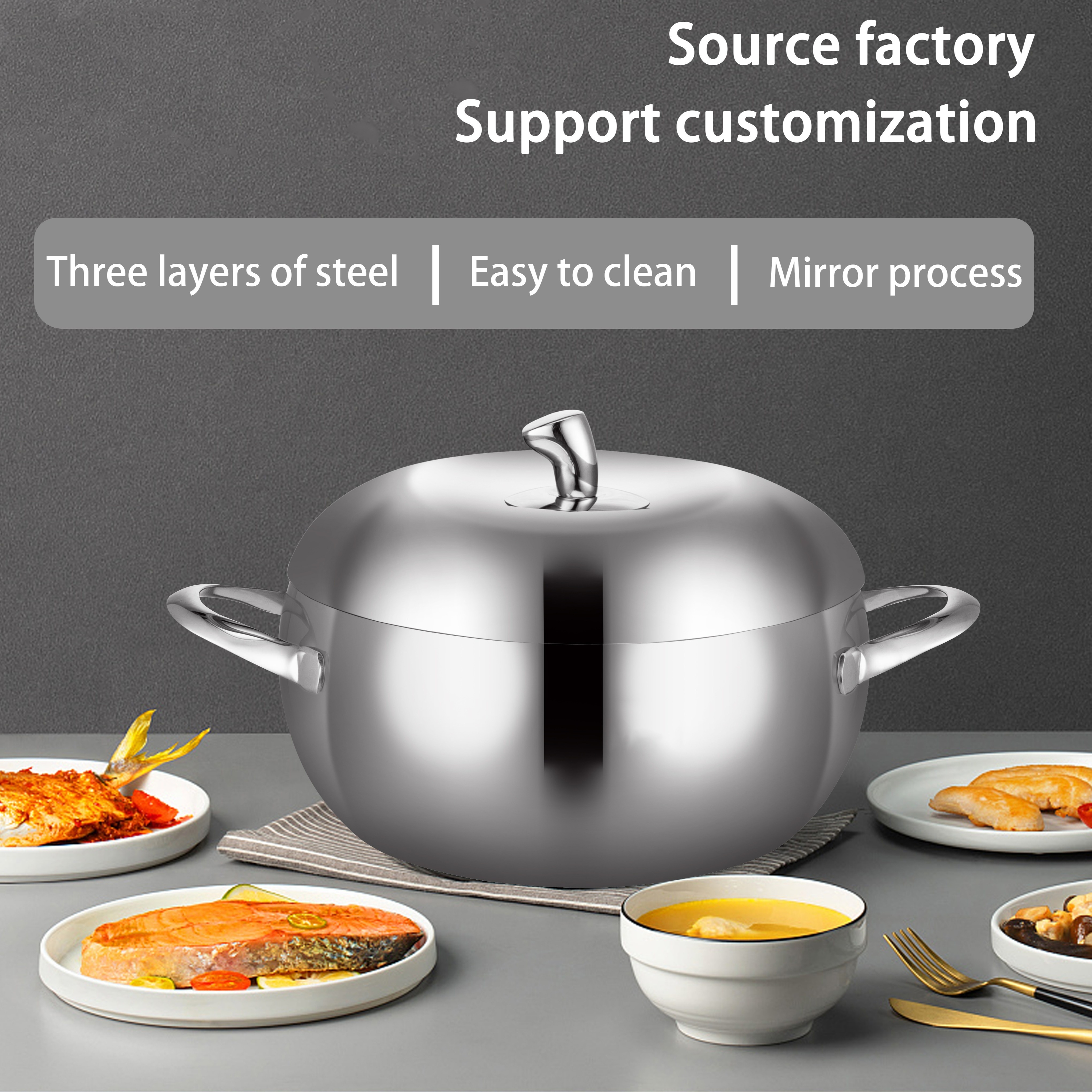 Borvat® - Micro-autocuiseur émaillé - Marmite à soupe domestique - Grande  capacité 