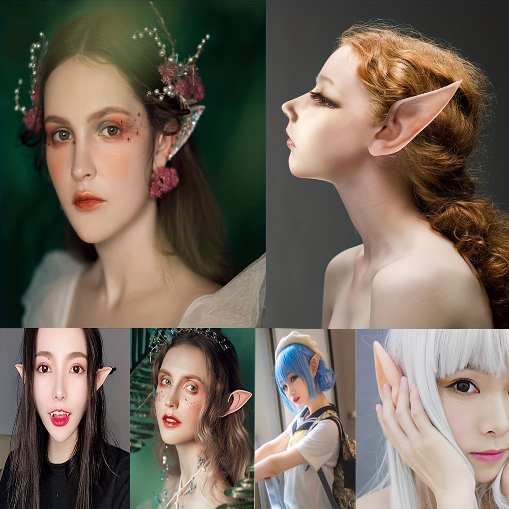 6 pares de orejas de elfo de hada, duendecillos de látex, orejas de cosplay  para cosplay, Halloween, Navidad, cualquier fiesta temática