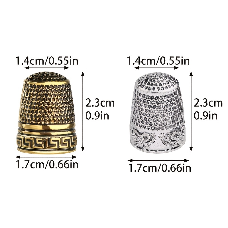 Vintage Sewing Thimble Stainless Steel Sewing Tailor Finger - Temu