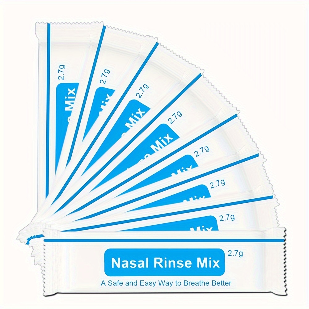 40Pcs 2.7g Nasal Wash Salt Rinse Mix Allergic Rhiniti Relief Nose