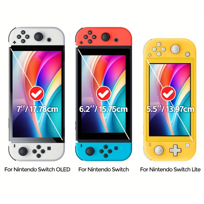 3pcs Screen Protection Film Compatible With Nintendo Switch OLED