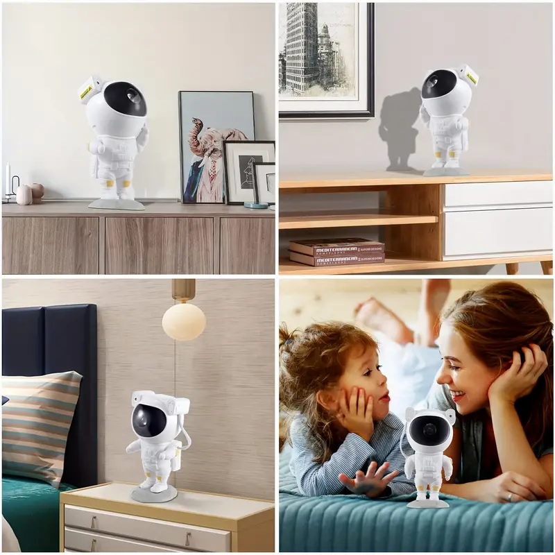 star projector galaxy night light astronaut projector with remote timer starry nebula ceiling led lamp kids room decor aesthetic tiktok space buddy astronaut galaxy projector led lights for bedroom mini cute gift for kids adults home party ceiling room decor christmas birthdays valentines day details 7