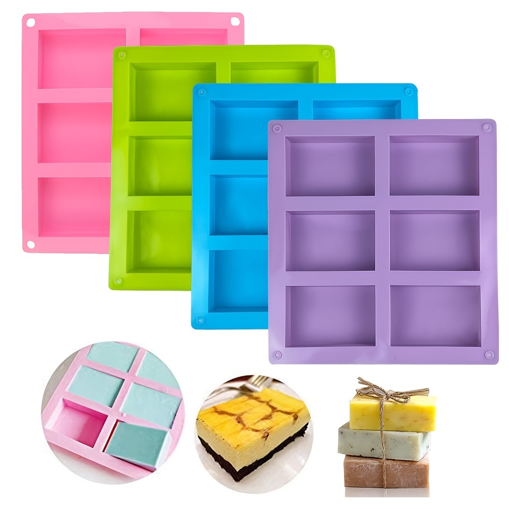 New Flower Chocolate Mold Cake Silicone Cookie Cupcake Molds Soap Mould DIY  Rectangle Square Chocolate mold
