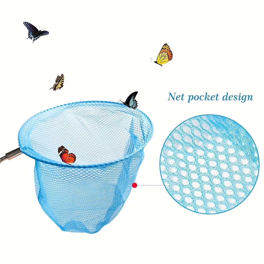 kids butterfly nets, colorful mesh fishing