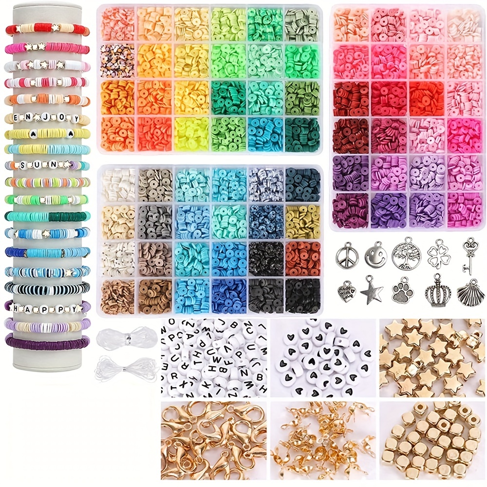 72 Color Clay Bead Jewelry Making Set Charm Bracelet Making - Temu