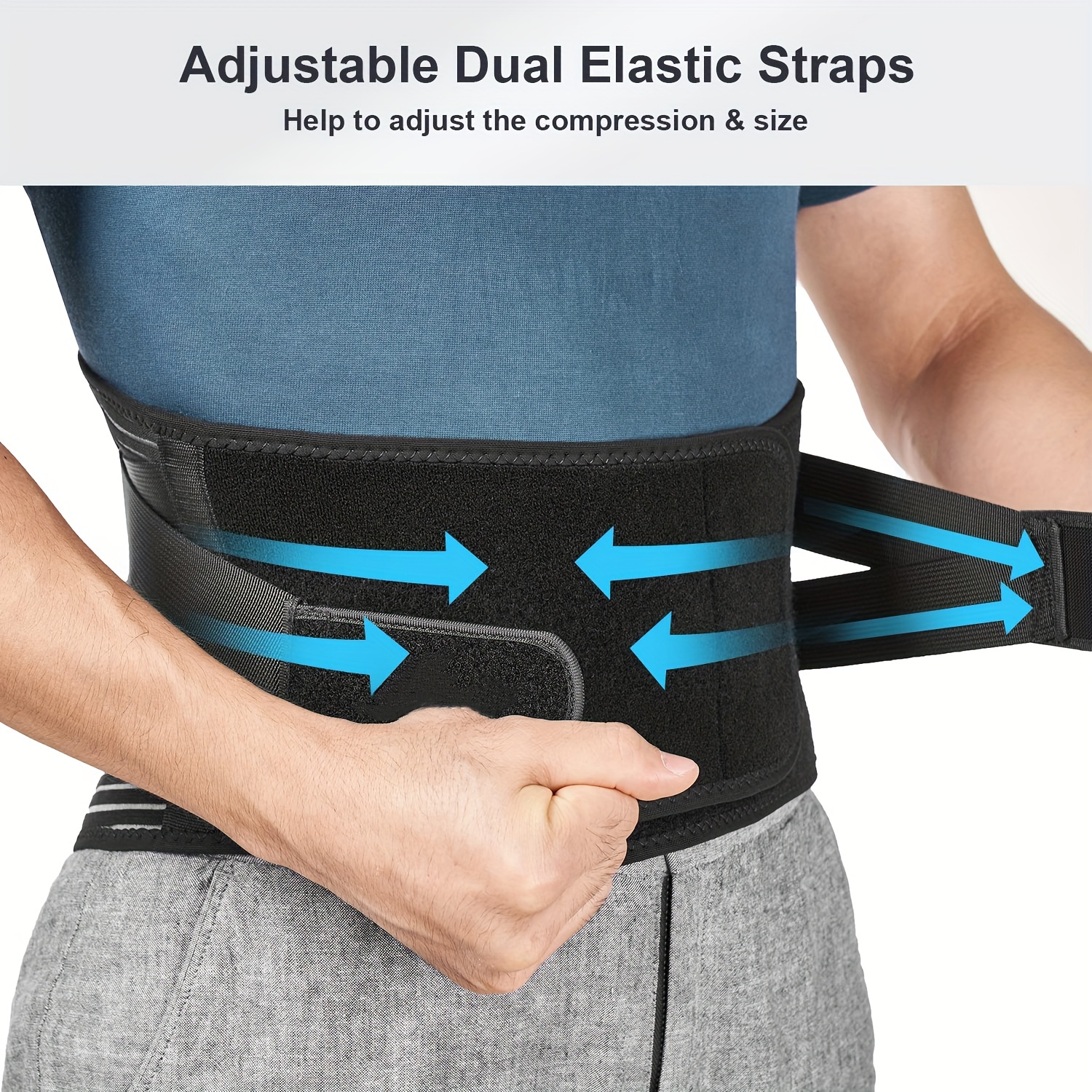 Lower Back Brace  Adjustable Lumbar Support – BackPainHelp