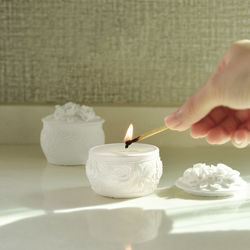 Large Peony Silicone Candle Mold Aromatherapy Gypsum Soap - Temu