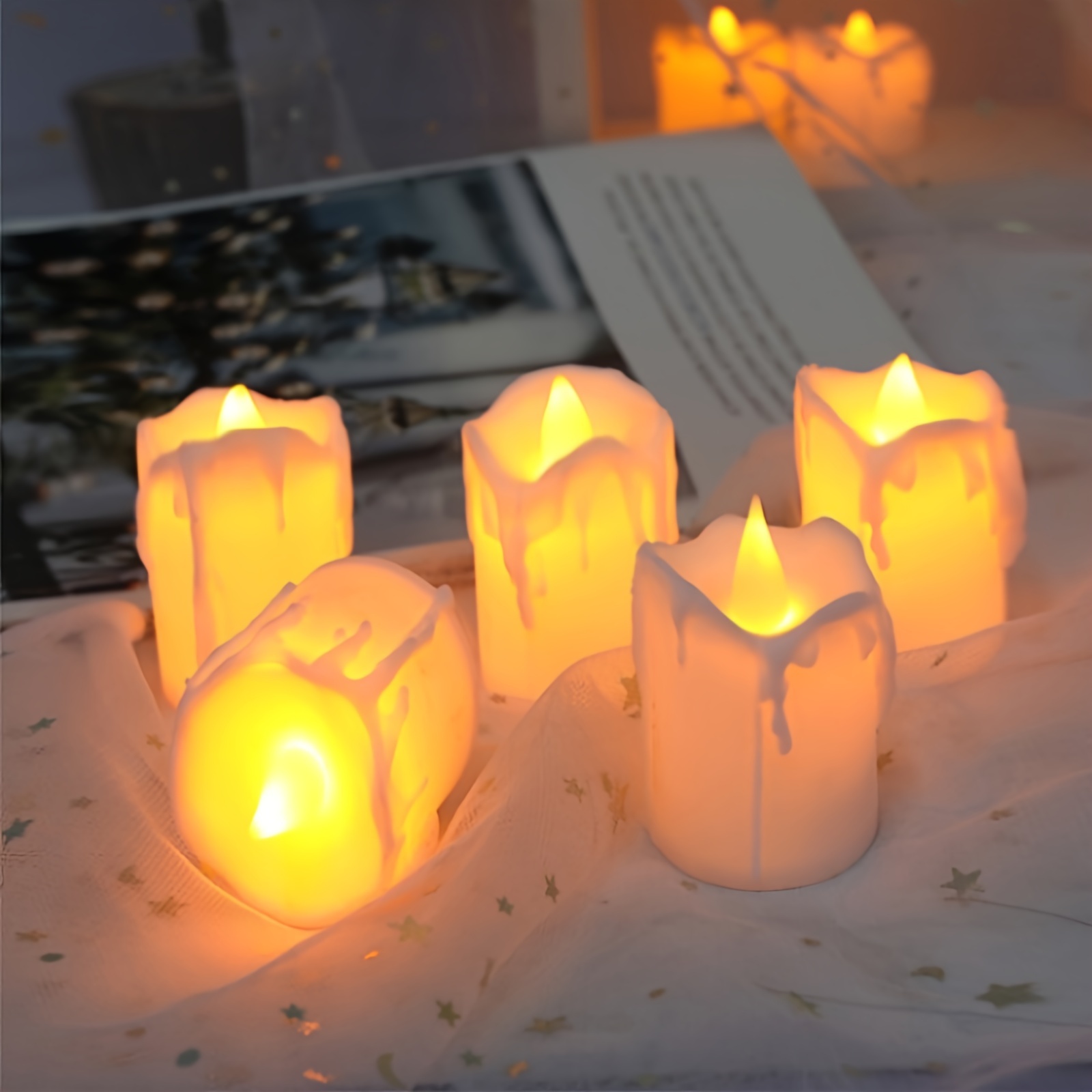 Bougies LED Sans Flamme Conique 6 5 11 À Piles Faux Scintillement  Chandeliers Électriques Longs Pour Mariage Décor À La Maison 230725 Du  20,04 €