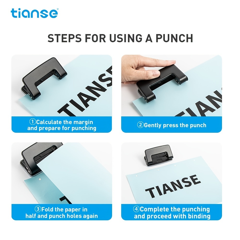 Tianse 3 Holes File Folder With Storage Pockets A4 Size - Temu