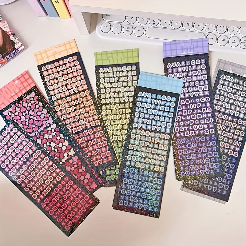 Laser Goo Card Stickers Decorative Aizou Star Small Card - Temu