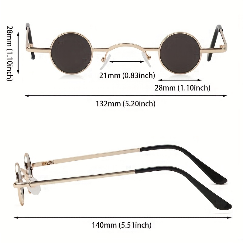 Retro Mini Tinted Lens Fashion Sunglasses Women Men - Temu