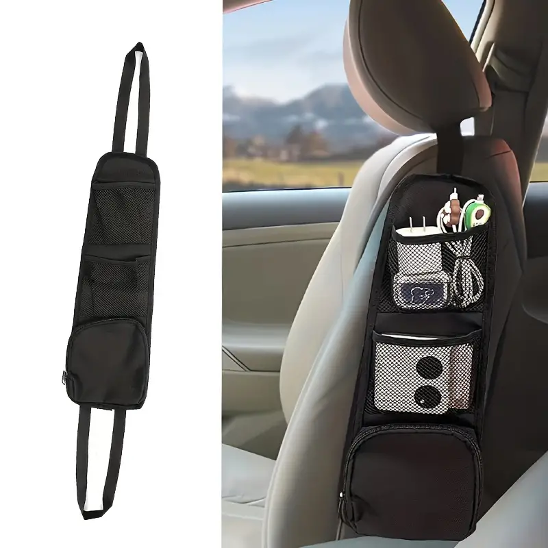 Portable Car Seat Organizer Auto Seat Side Hanging Storage - Temu