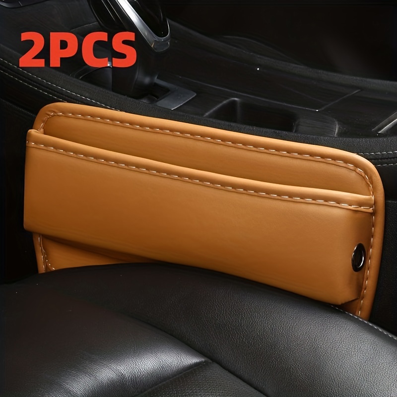 Multifunktionale Aufbewahrungsbox für Auto, Pu Leder Autositz Seitentaschen