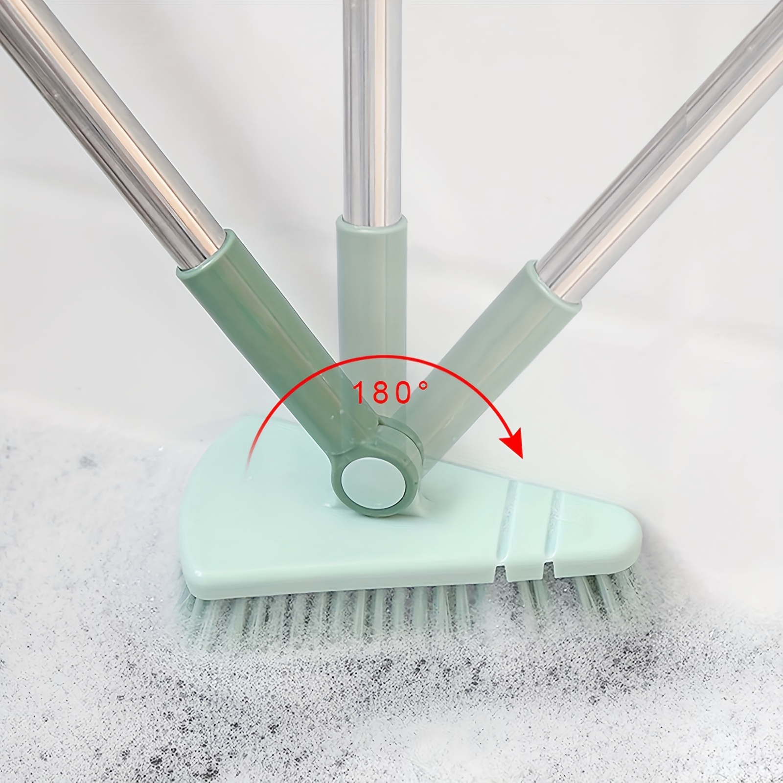 Shower Cleaning Brush, Shower Scrubber for Cleaning with Long Handle  Squeegee Brush Stiff Bristles Scrub Brush for Cleaning Bathtub Shower  Bathroom