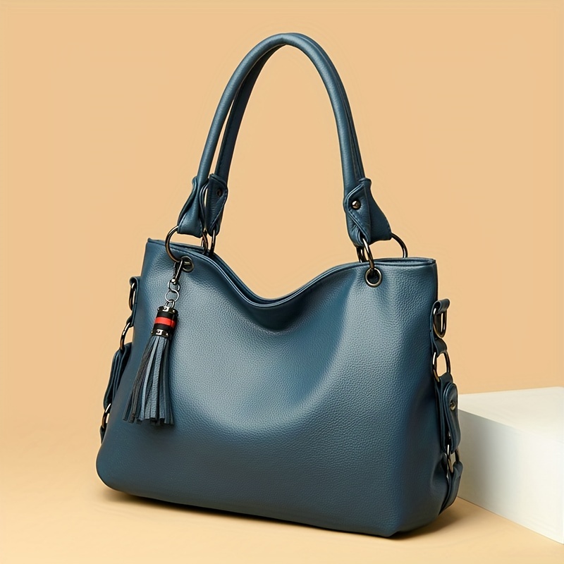 Classic Pattern Handbag, Geometric Pattern Satchel Bag, All-match Scarf  Decor Bag For Women - Temu