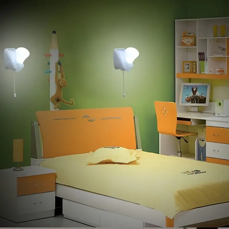 brighten up any room instantly with this portable battery operated led wall light details 0