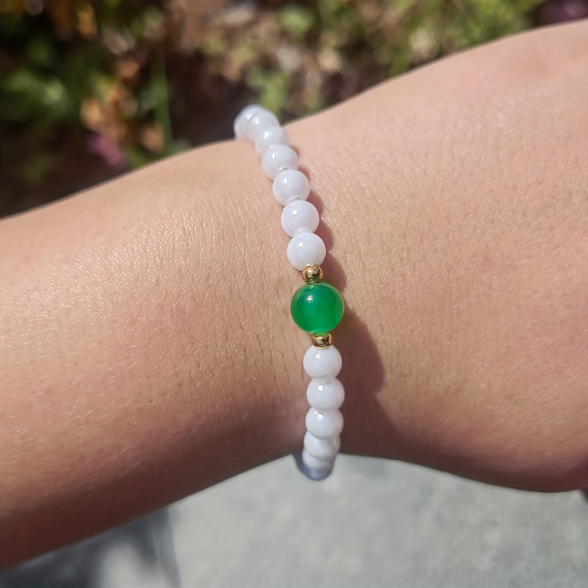 Pearl Bracelet Design-How to Make a Green Pearl Bead Bracelet
