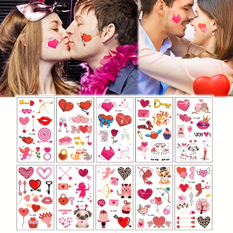 Valentine's Day Stickers Vintage Heart Shape Self adhesive - Temu New  Zealand