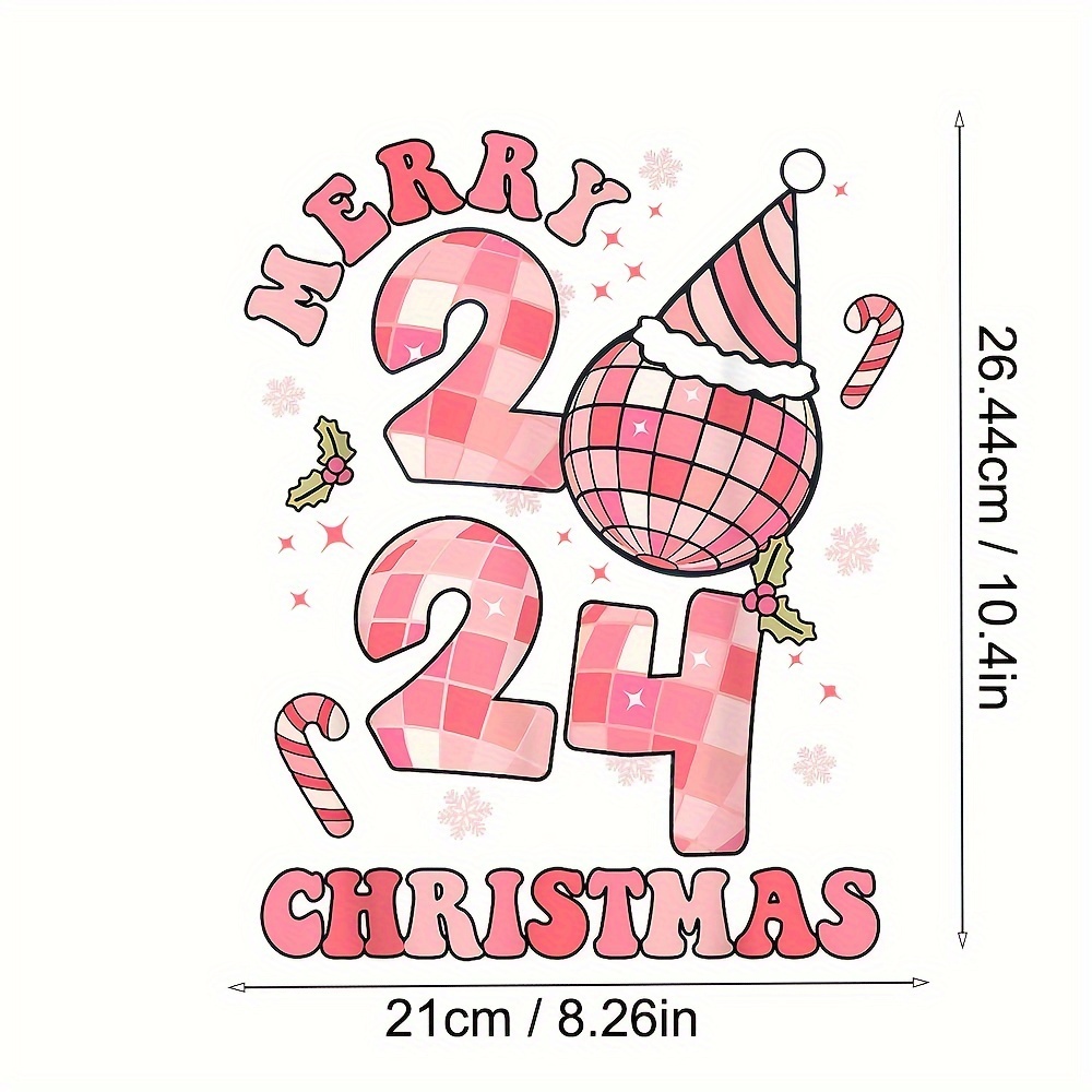 Funny 2024 New Year Applique Patches Heat Transfer Stickers - Temu