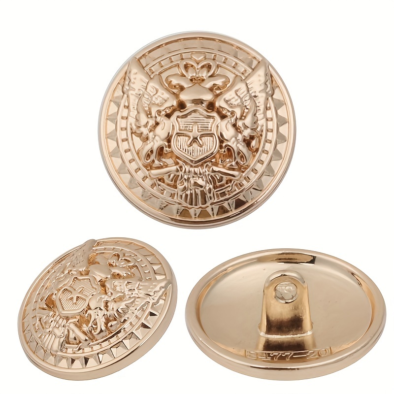 Coat British Style Buttons, Metal Alloy Coat Wing Buttons