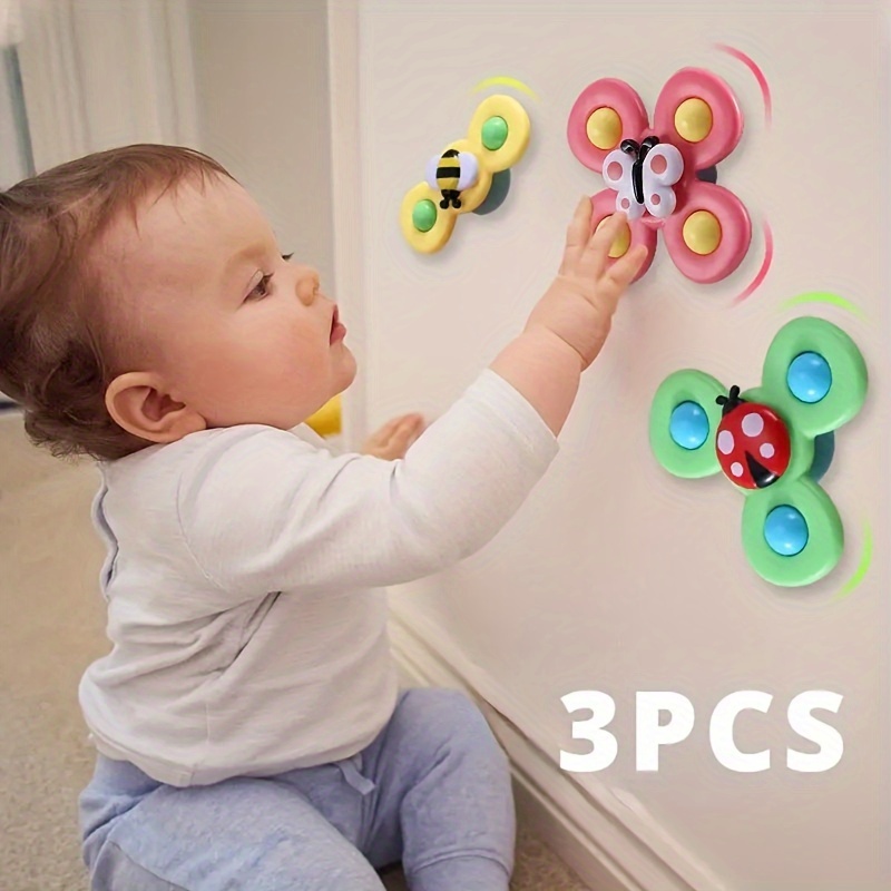 Suction Cup Spinner Toy for Baby - Suction Cup Fidget Spinner Toys Bath  Toys