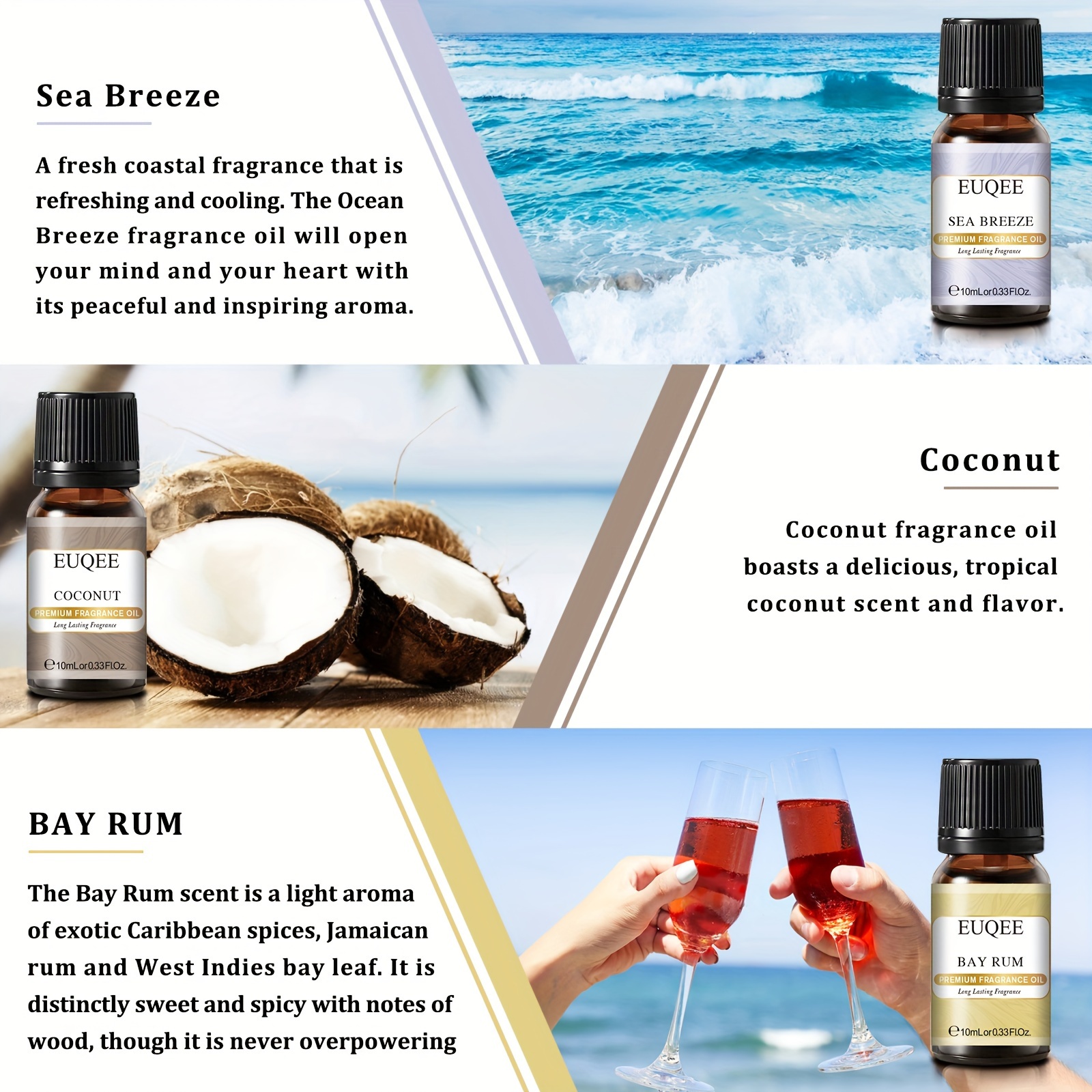 Holiday Island Fragrance Oil Set Summer Fragrance - Temu