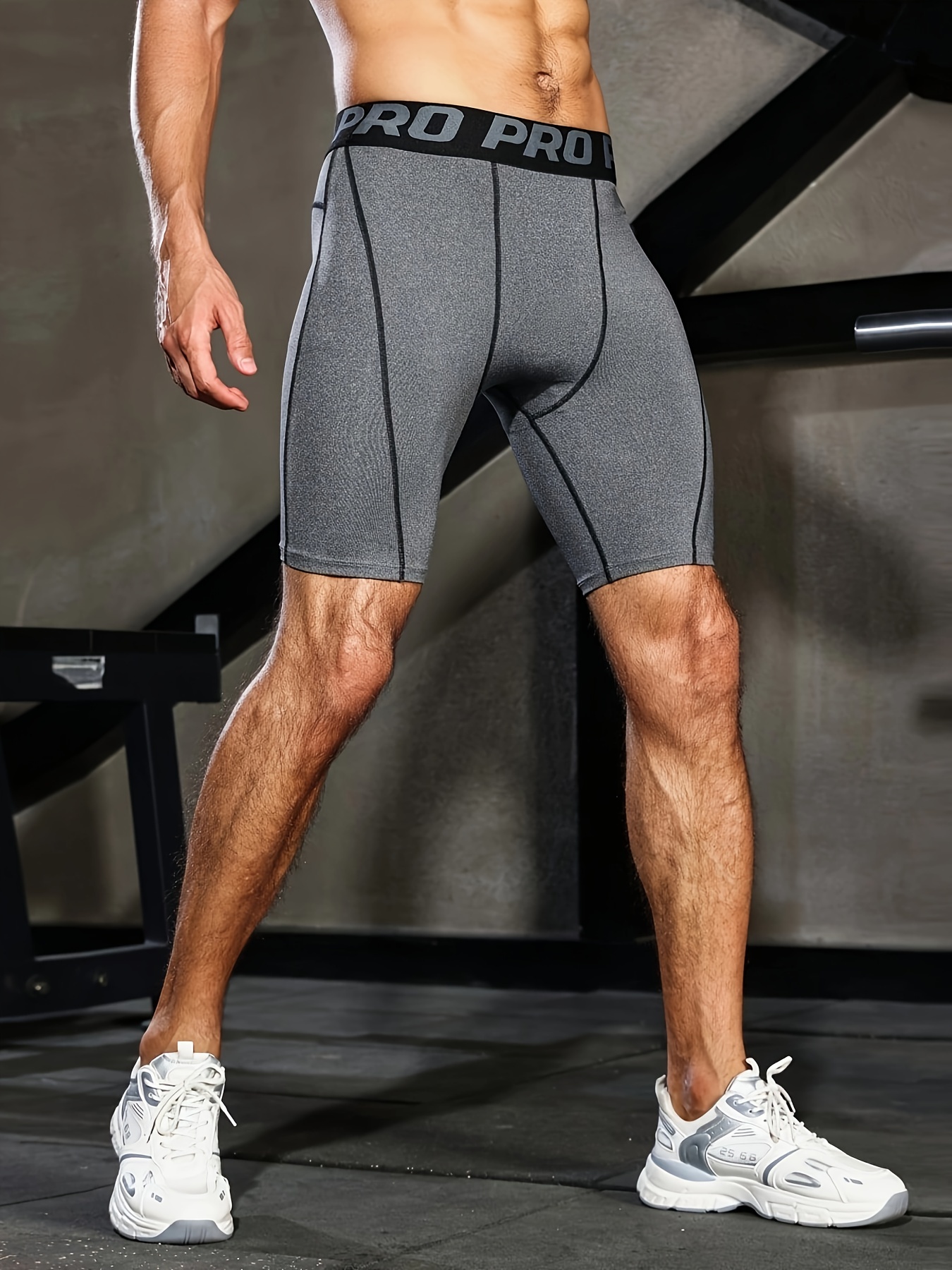 Men's Sports Pro Elastic Quick Drying Sweatwicking Shorts - Temu