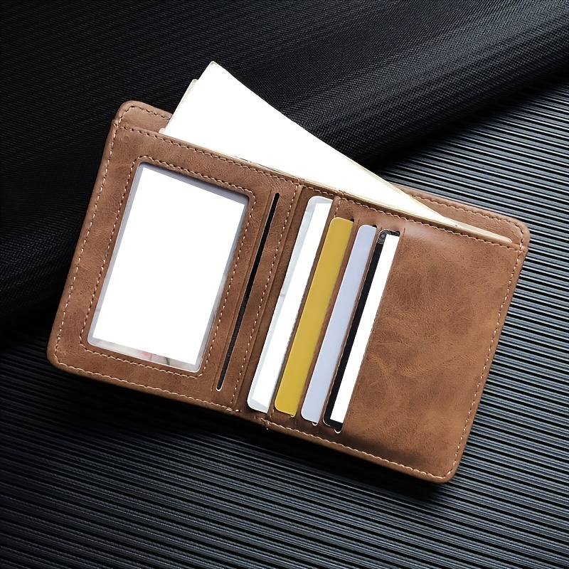 Customized name] Genuine leather compact short wallet/wallet