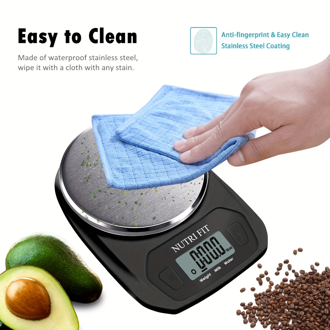 Digital Kitchen Scale Ultra Slim Food Scale Kitchen Weighing - Temu