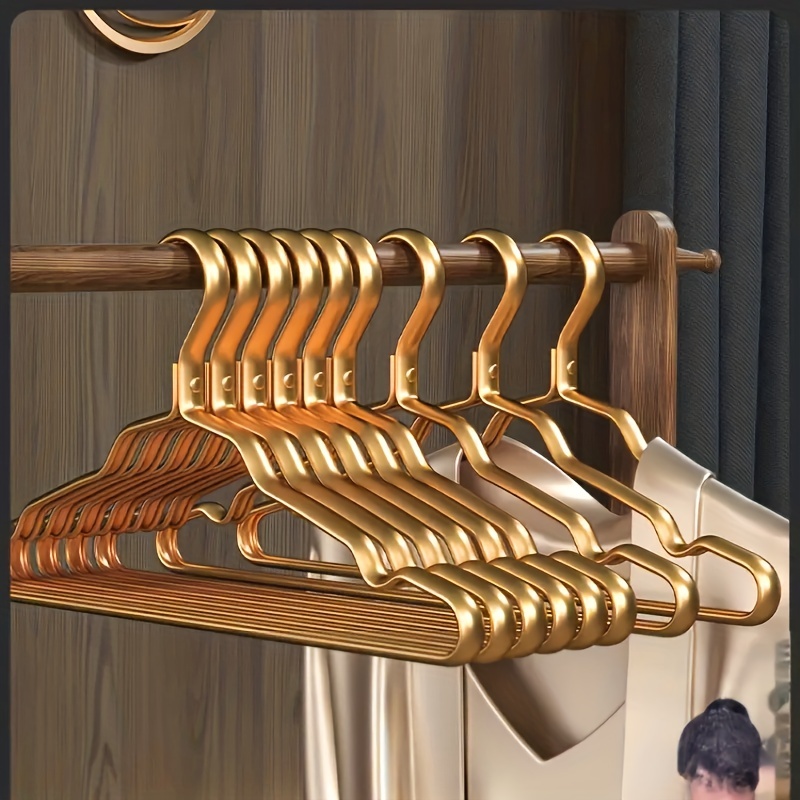 Premium Metal Coat Hangers - Gold