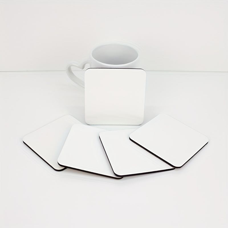 Craft Express 4 White Blank Sublimation Square Coasters