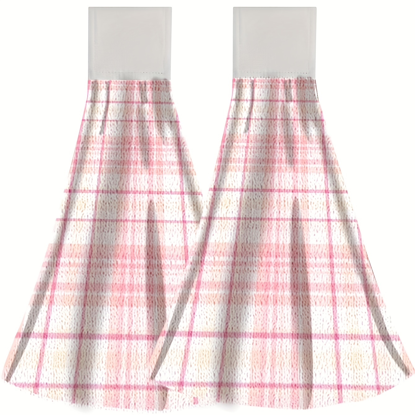 Christmas Plaid Pattern Fingertip Towels, Hanging Towel For Wiping