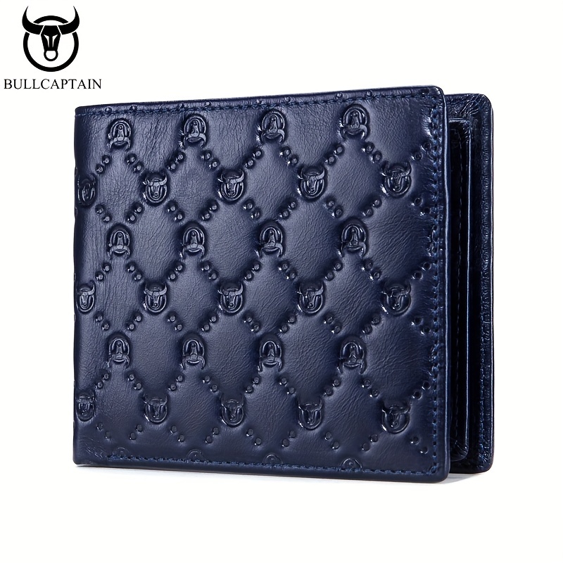 Retro Check Pattern Wallet For Men PU Leather Wallets Credit Card