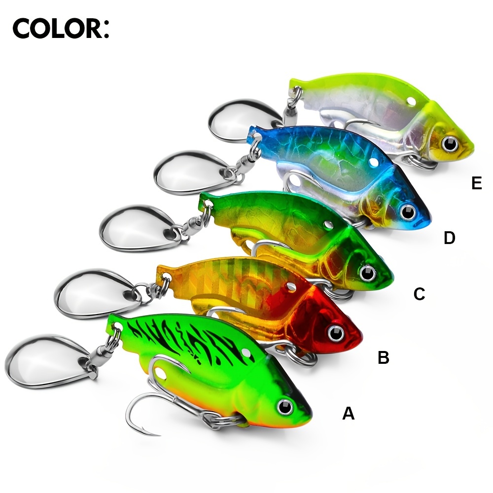 Proberos Metal Vib Fishing Lure 3d Eyes Top Water Artificial - Temu Cyprus