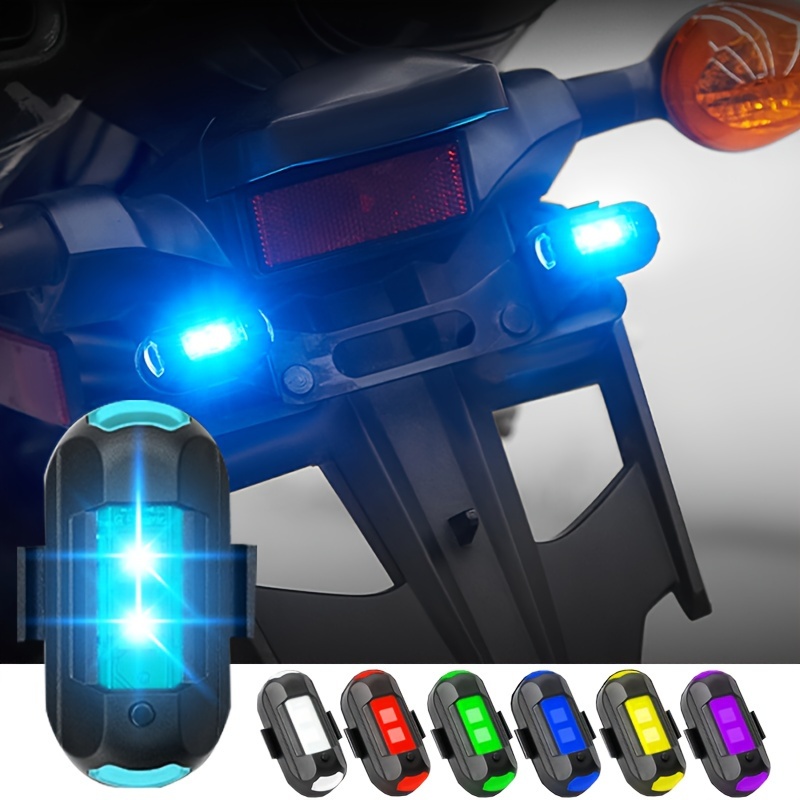 Flash LED sans fil à haute luminosité, flash LED 7 couleurs et chargement  USB, flash d'avion, lumières anti-collision pour drones
