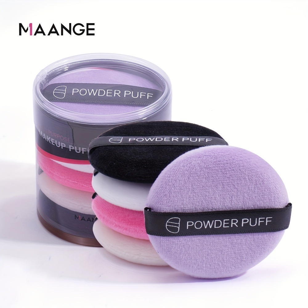 

5 Pcs Makeup Puffs With Storage Bottle Makeup Sponges Makeup Puffs Soft And Reusable For Loose Powder And Mineral Powder Blush